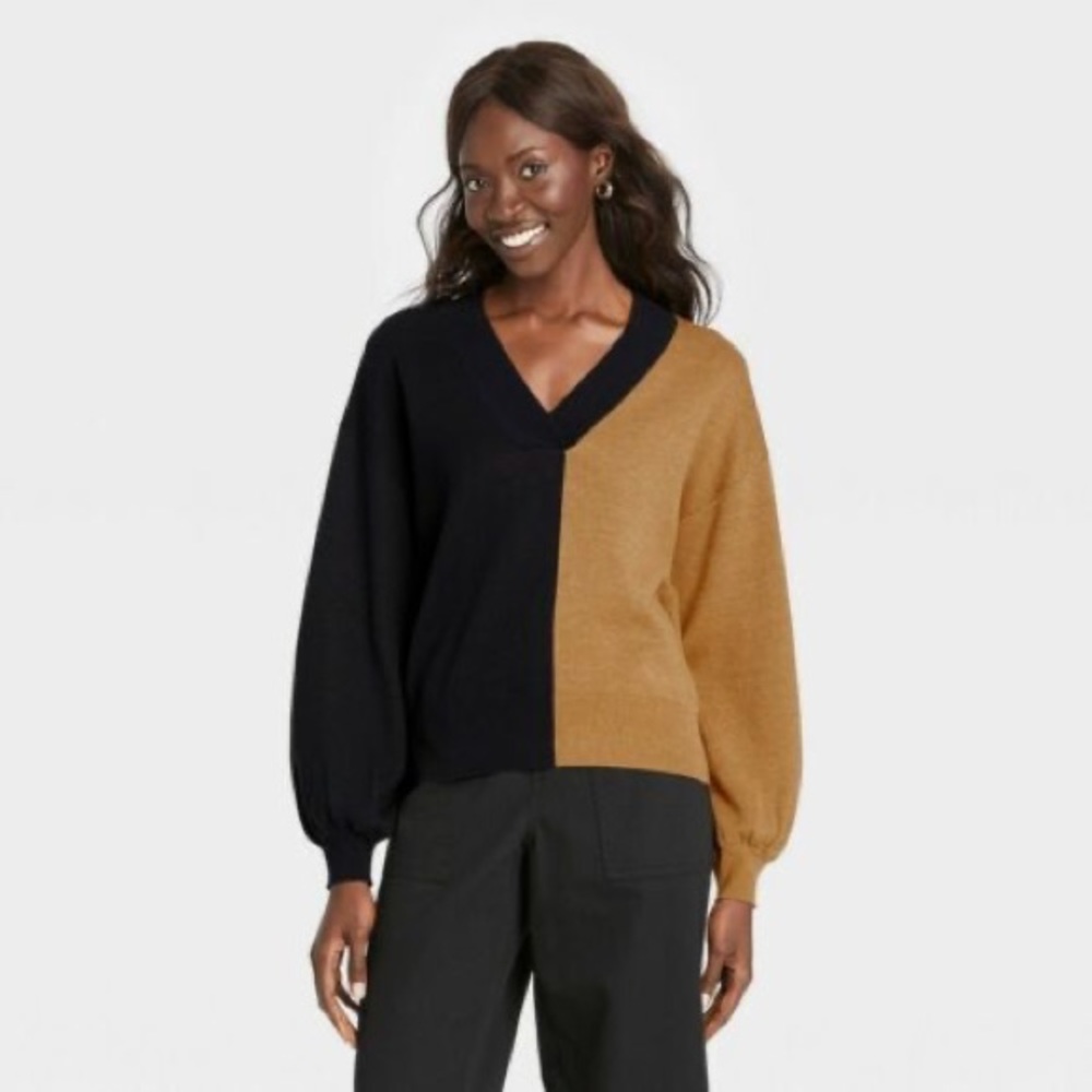 Who What Wear Colorblock Top